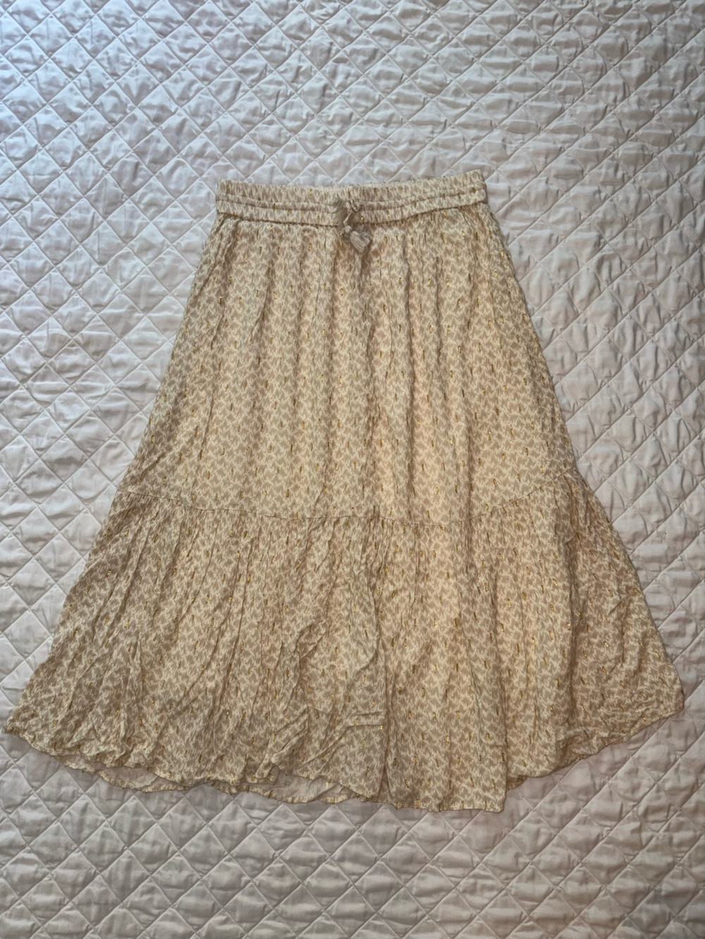 PAIGE Tiered Midi Skirt